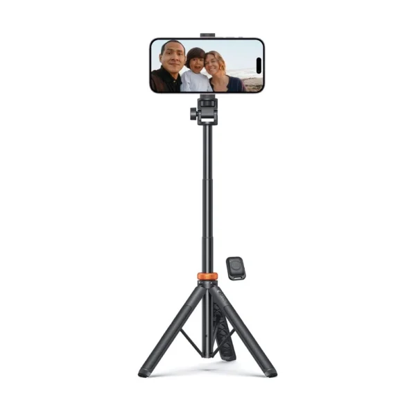 Tech-Protect L03S Bluetooth selfie stick with remote control, tripod up to 148cm and head 180 - blackeng