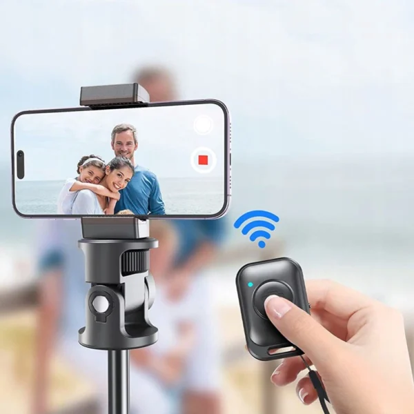 Tech-Protect L03S Bluetooth selfie stick with remote control, tripod up to 148cm and head 180 - blackeng