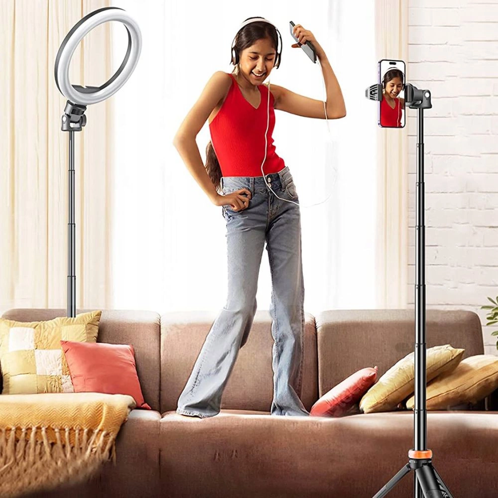 Tech-Protect L03S Bluetooth selfie stick with remote control, tripod up to 148cm and head 180 - blackeng