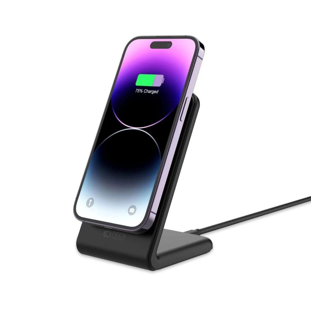 Tech-Protect QI15W-A23 MagSafe 15W inductive charger in the form of a stand - blackeng