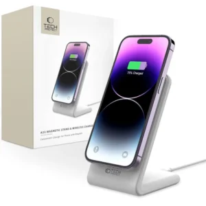 Tech-Protect QI15W-A23 MagSafe 15W inductive charger in the form of a stand - whiteeng