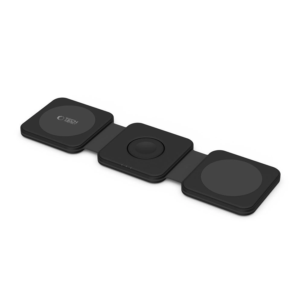 Tech-Protect QI15W-A24 MagSafe 3in1 Inductive Charger for Smartphone / AirPods / Apple Watch - Blackeng