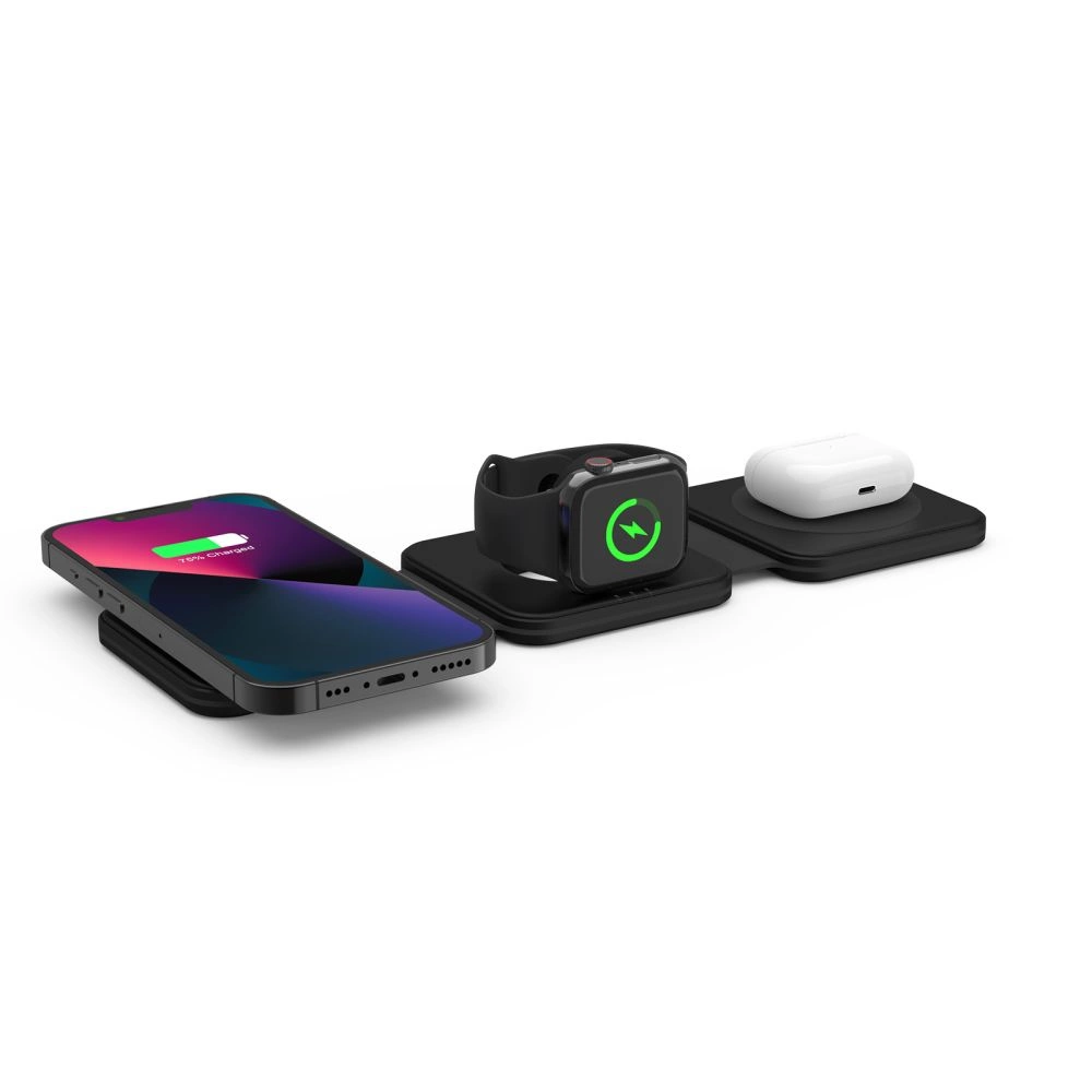 Tech-Protect QI15W-A24 MagSafe 3in1 Inductive Charger for Smartphone / AirPods / Apple Watch - Blackeng
