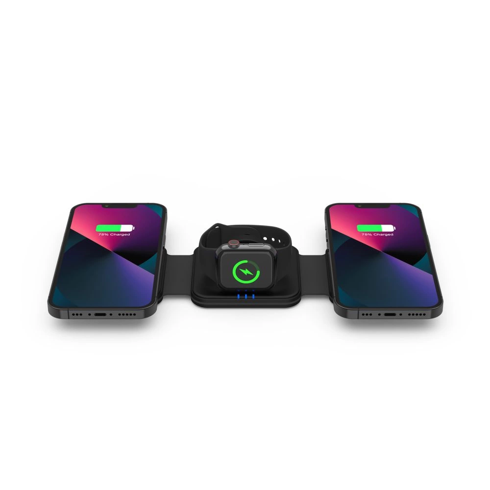 Tech-Protect QI15W-A24 MagSafe 3in1 Inductive Charger for Smartphone / AirPods / Apple Watch - Blackeng