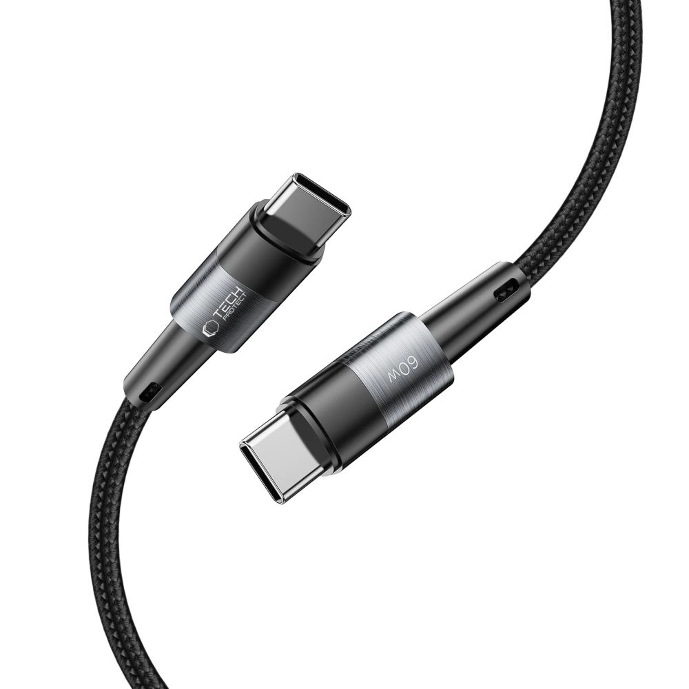 Tech-Protect UltraBoost USB-C / USB-C PD Cable 60W 3A 0.25m - Grayeng