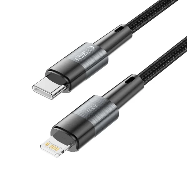 Tech-Protect UltraBoost Lightning / USB-C PD 20W 3A 2m cable - grayeng