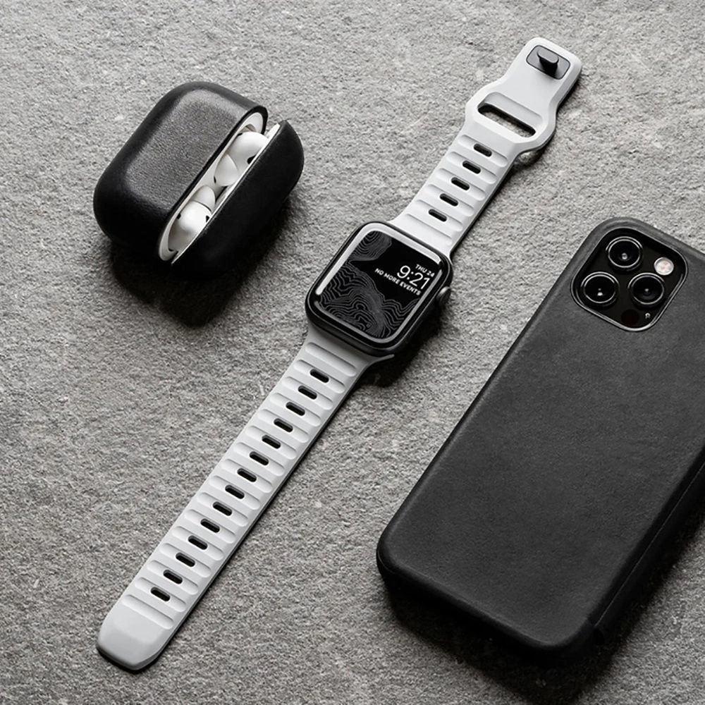 Tech-Protect IconBand Line for Apple Watch 4 / 5 / 6 / 7 / 8 / 9 / SE / Ultra 1 / 2 (42/44/45/49 mm) - blackeng