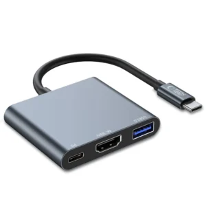 HUB Tech-Protect V1 3in1 USB-C - USB-A 3.0 / USB-C PD 100W / HDMI 4K 30Hz - grayeng