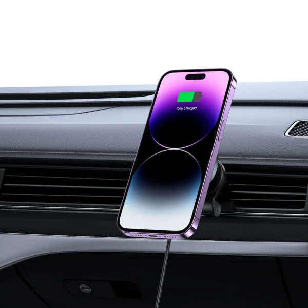 Tech-Protect MM15W-V5 Car Phone Holder with MagSafe 15W Inductive Charger for Air Vent - Blackeng