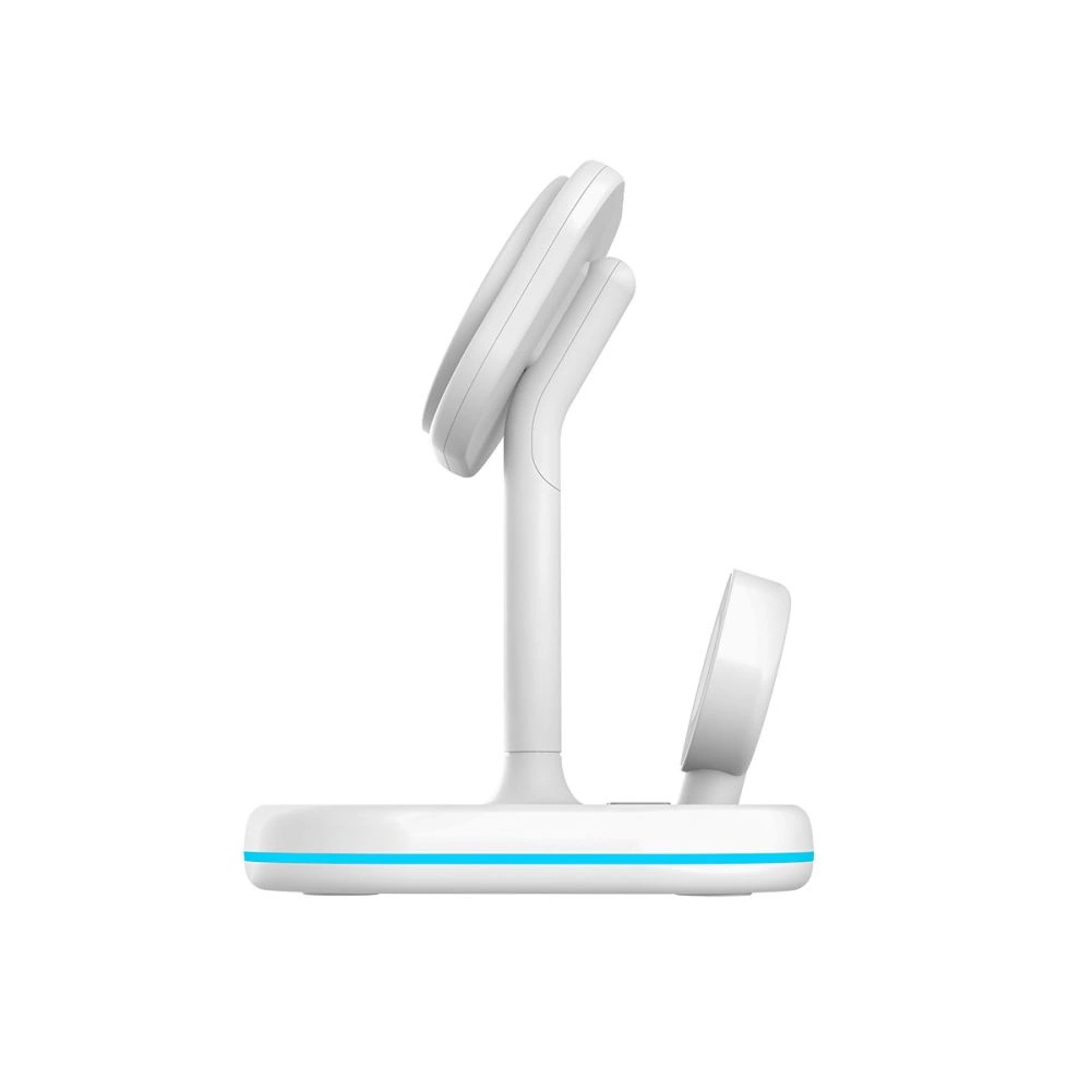 Tech-Protect QI15W-A27 3-in-1 inductive charger with MagSafe stand for smartphone / Apple Watch / AirPods - whiteeng