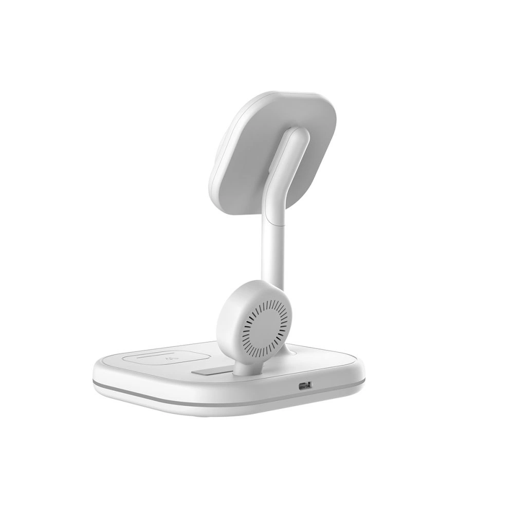 Tech-Protect QI15W-A27 3-in-1 inductive charger with MagSafe stand for smartphone / Apple Watch / AirPods - whiteeng