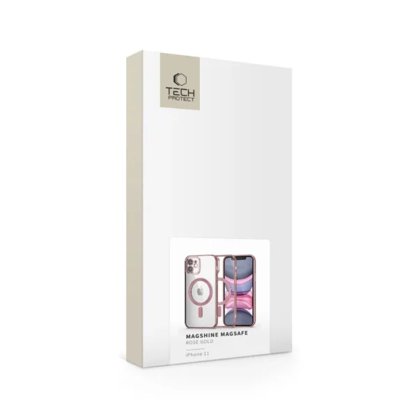 Tech-Protect MagShine Line MagSafe iPhone 11 Case - Pinkeng