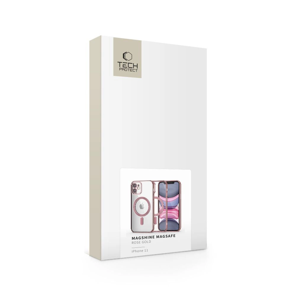 Tech-Protect MagShine Line MagSafe iPhone 11 Case - Pinkeng