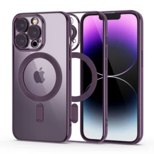 Tech-Protect MagShine Line MagSafe case for iPhone 14 Pro Max - purpleeng