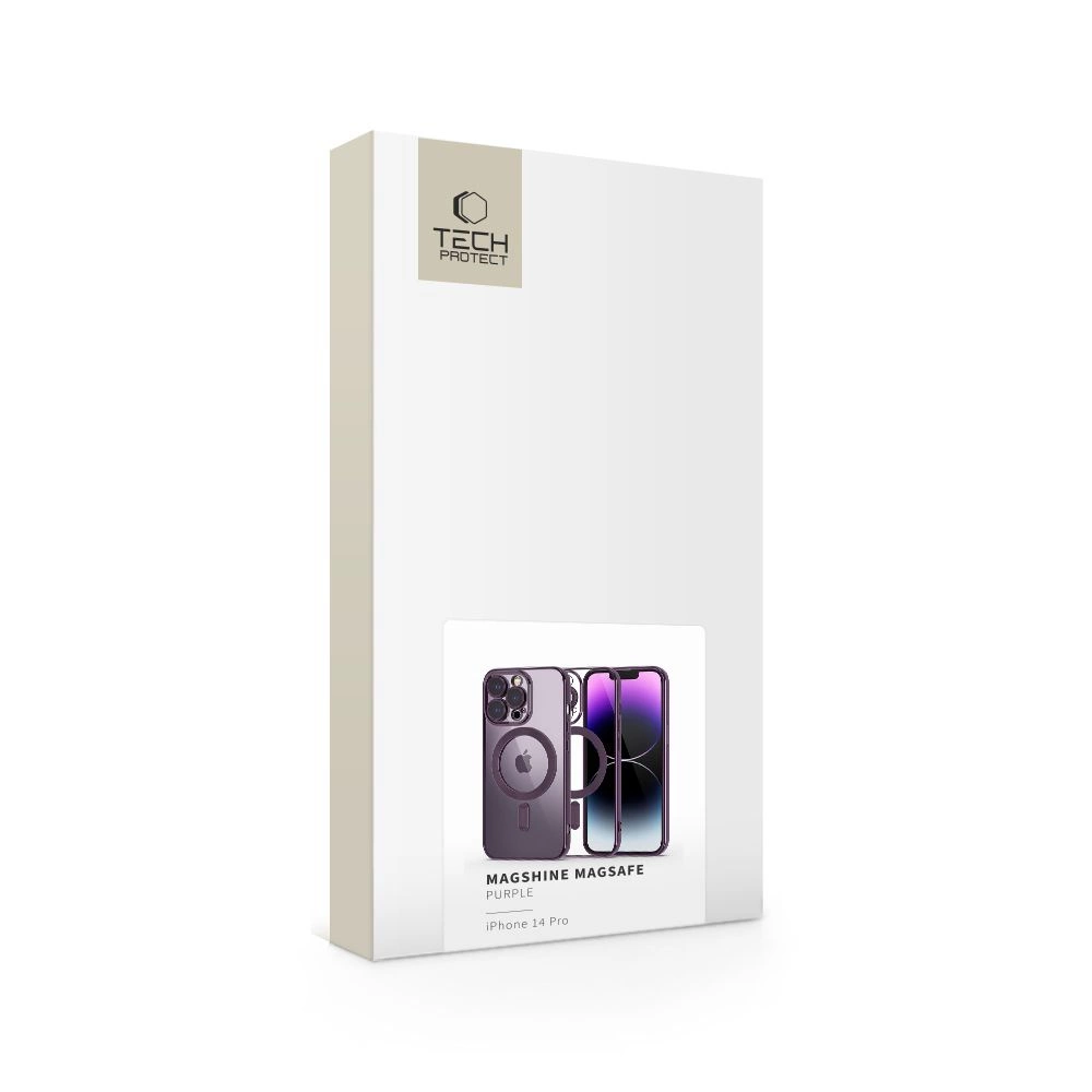Tech-Protect MagShine Line MagSafe iPhone 14 Pro Case - Purpleeng