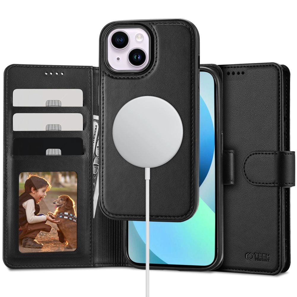Tech-Protect Wallet MagSafe case for iPhone 13 - blackeng