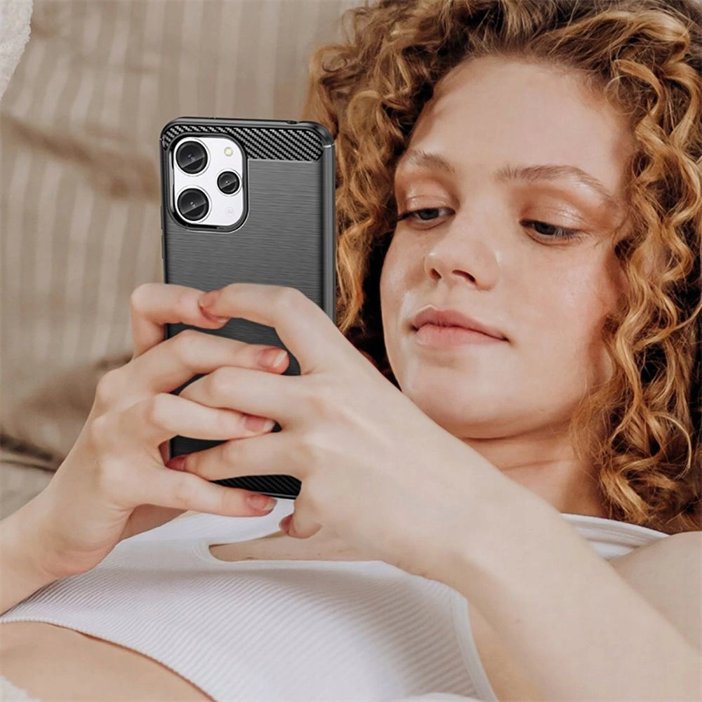 Tech-Protect TPUCarbon Case for Xiaomi Redmi 12 - Blackeng