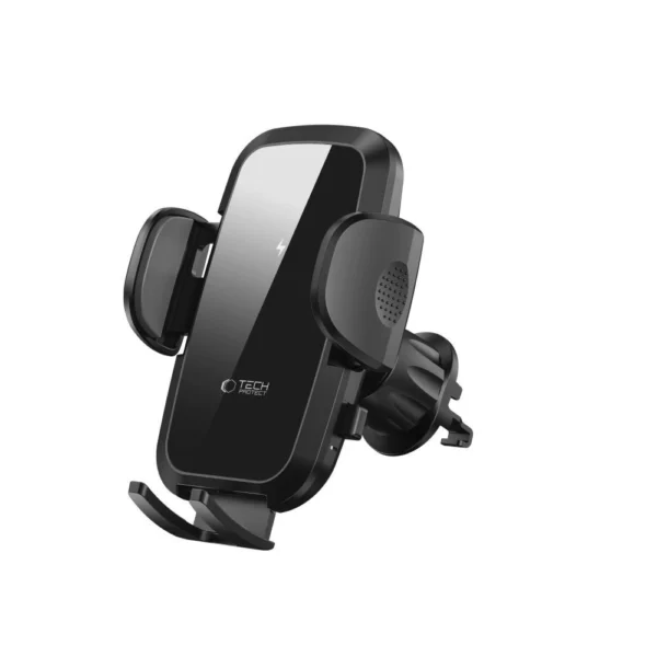 Tech-Protect CM15W-V1 Car Phone Holder with 15W Inductive Charger for Cockpit/Air Vent - Blackeng