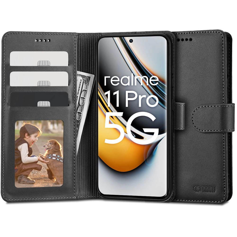 Tech-Protect Wallet Case for Realme 11 Pro 5G / 11 Pro+ 5G - Blackeng