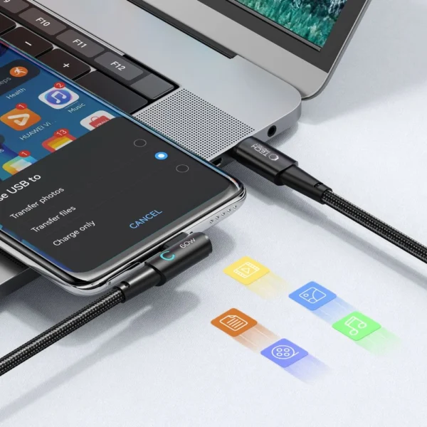 Tech-Protect UltraBoost L USB-C / USB-C 60W 6A Cable 2m - Grayeng