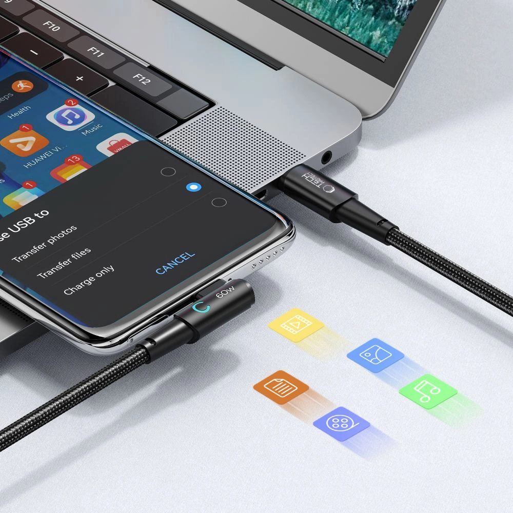 Tech-Protect UltraBoost L USB-C / USB-C 60W 6A Cable 2m - Grayeng