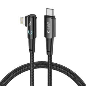 Tech-Protect UltraBoost L Cable Lightning (angled) / USB-C (straight) PD 20W 3A 1m - grayeng