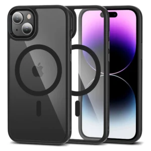 Tech-Protect MagMat MagSafe iPhone 15 Case - Clear Blackeng