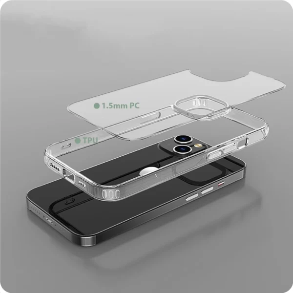 Tech-Protect FlexAir Hybrid Case for iPhone 15 Pro - Cleareng