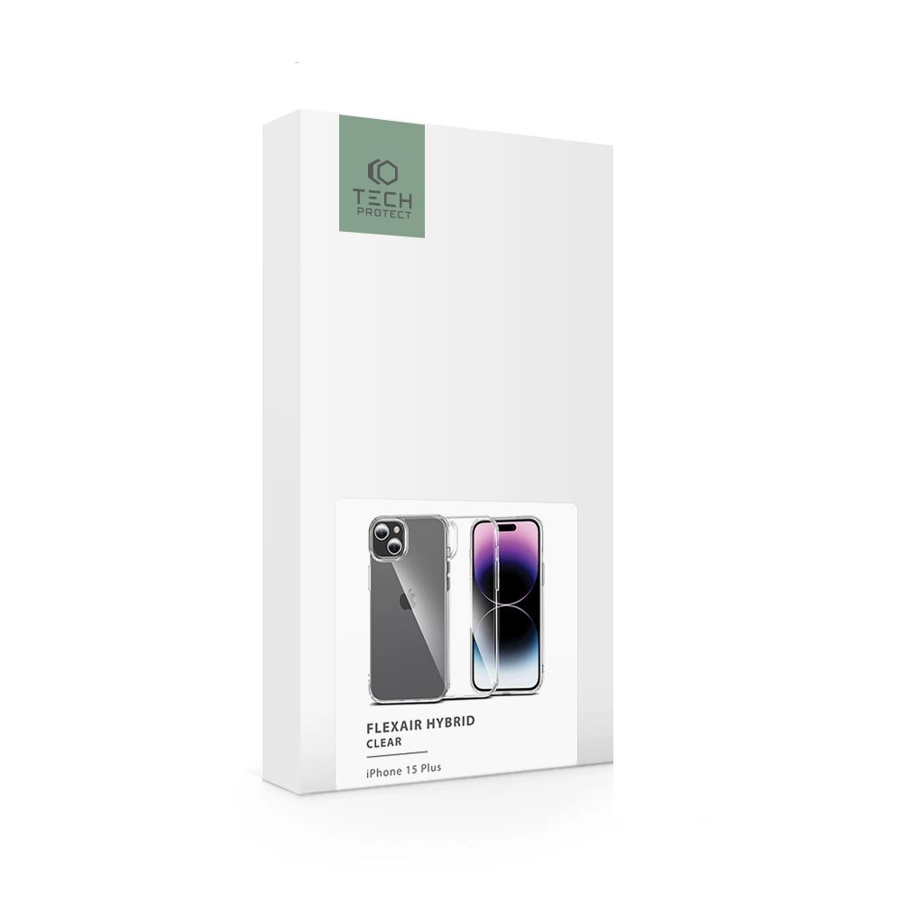 Tech-Protect FlexAir Hybrid Case for iPhone 15 Plus - Cleareng