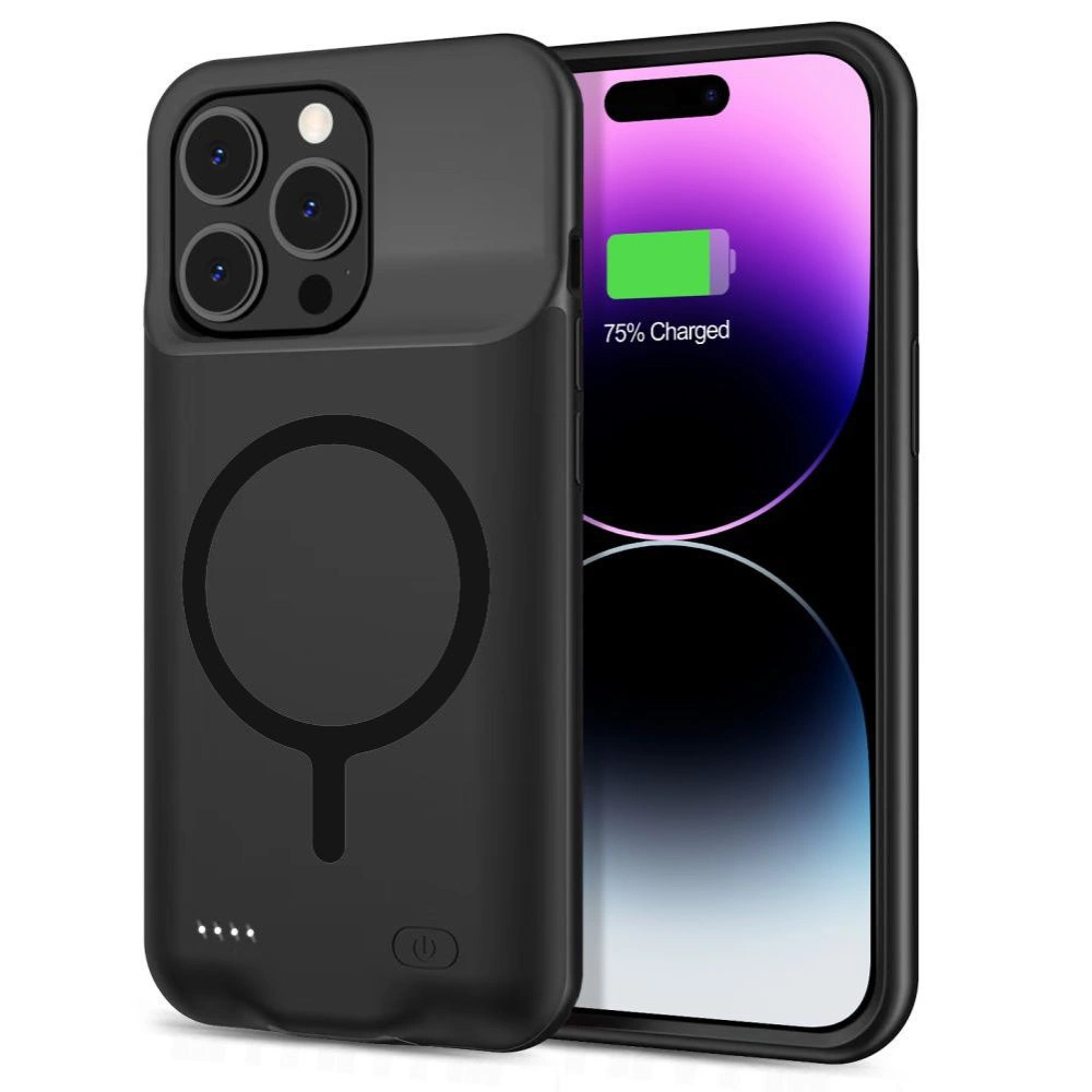 Tech-Protect PowerCase for iPhone 15 Pro with MagSafe and 7000mAh Powerbank - Blackeng