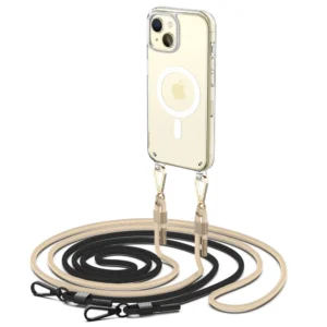 Tech-Protect FlexAir Chain Case with MagSafe for iPhone 15 - Black/Beigeeng