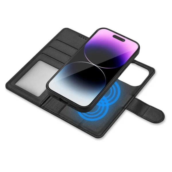 Tech-Protect Wallet MagSafe Case for iPhone 15 Pro Max - Blackeng