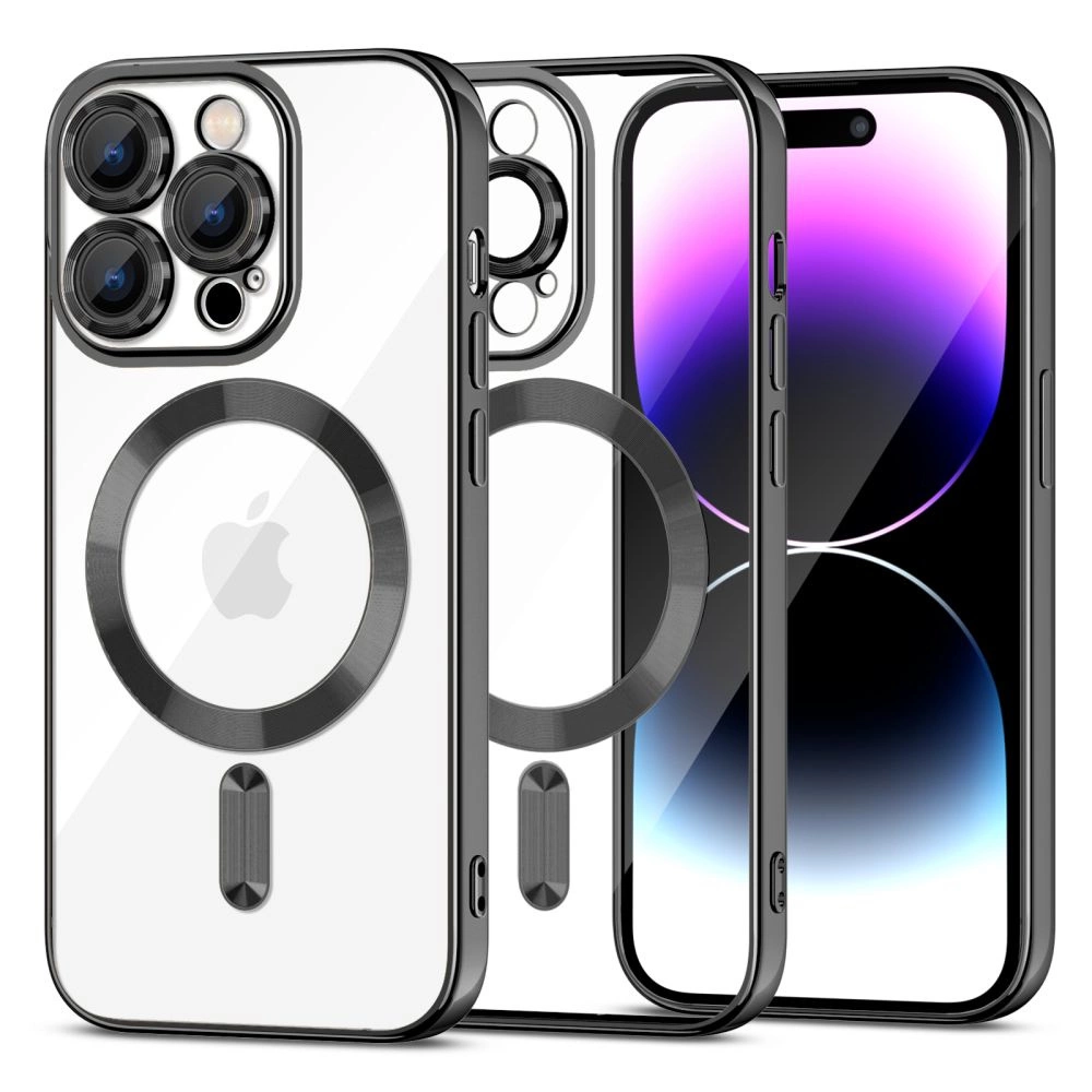 Tech-Protect MagShine Line MagSafe case for iPhone 15 Pro Max - blackeng