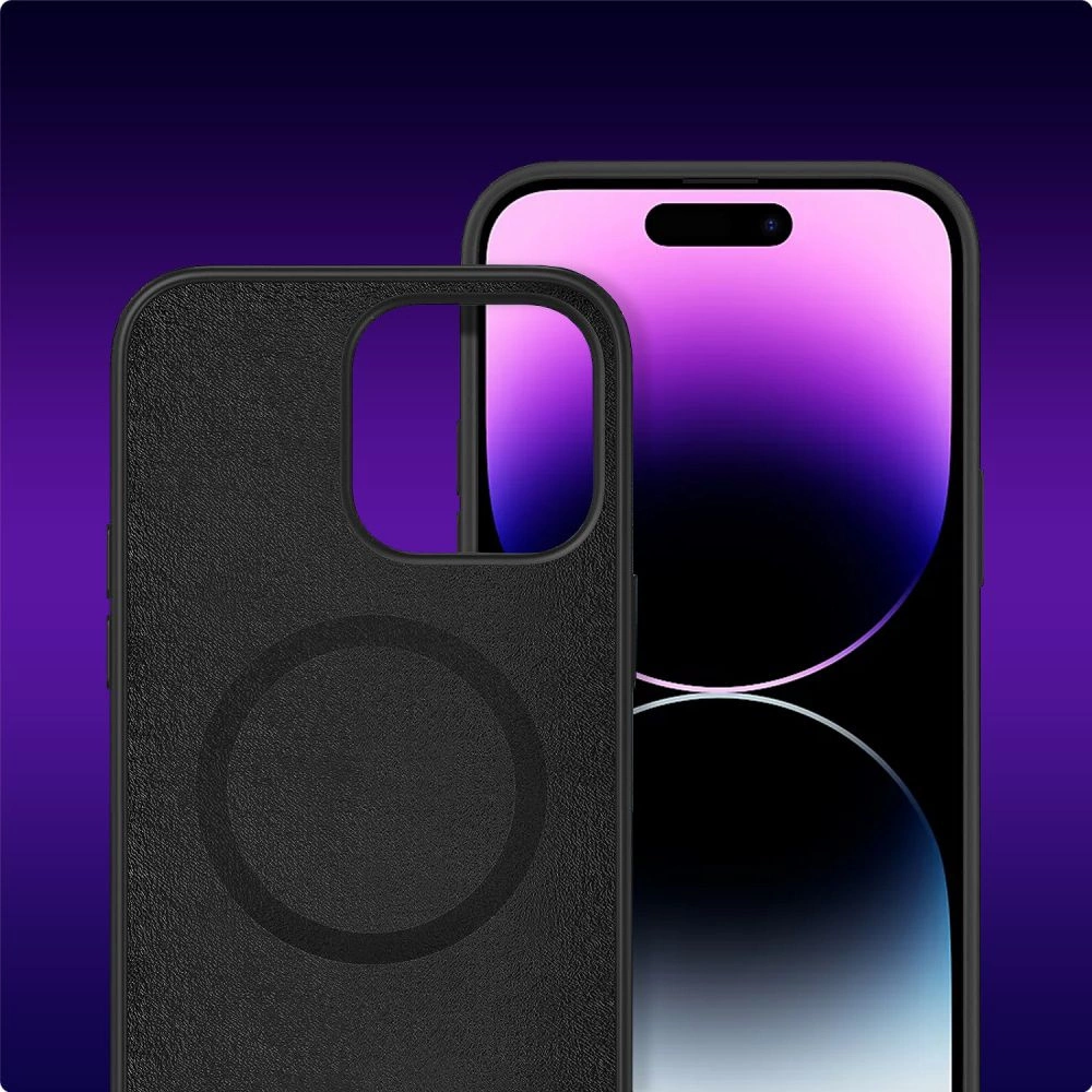 Tech-Protect Silicone MagSafe iPhone 15 Pro Case - Matte Blackeng