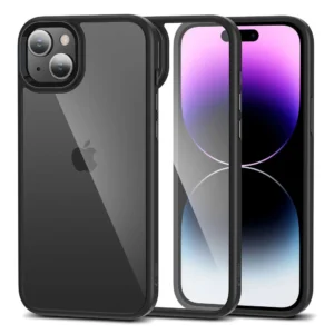 Tech-Protect MagMat iPhone 15 Case - Black and Cleareng