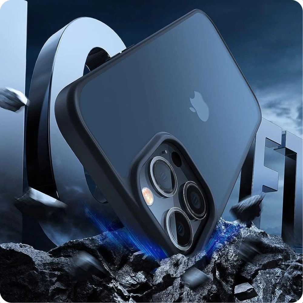 Tech-Protect MagMat iPhone 15 Case - Black and Cleareng