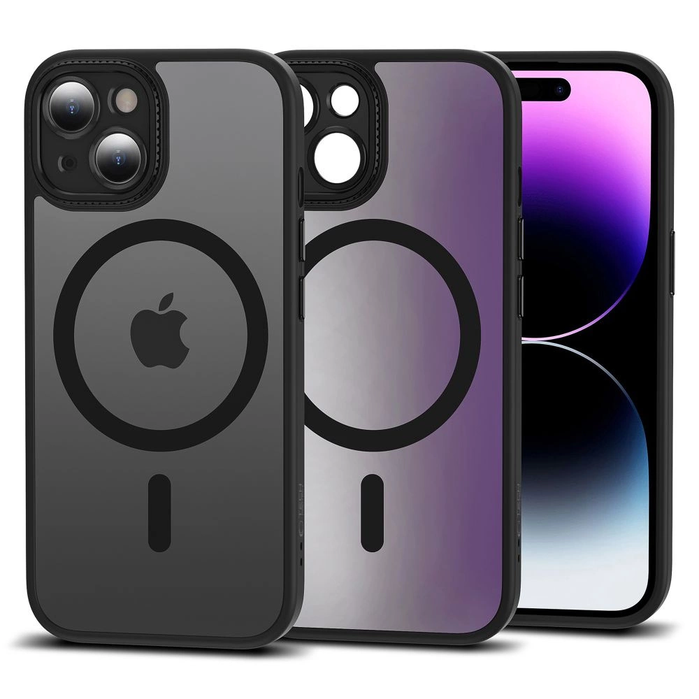 Tech-Protect MagMat Cam+ MagSafe iPhone 15 Case - Matte Blackeng