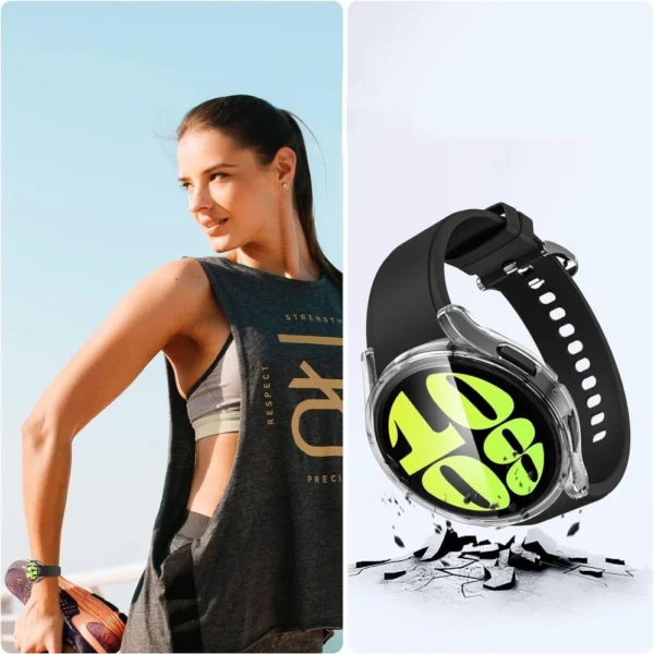 Tech-Protect Defense360 Case for Samsung Galaxy Watch 6 (40mm) - Transparenteng