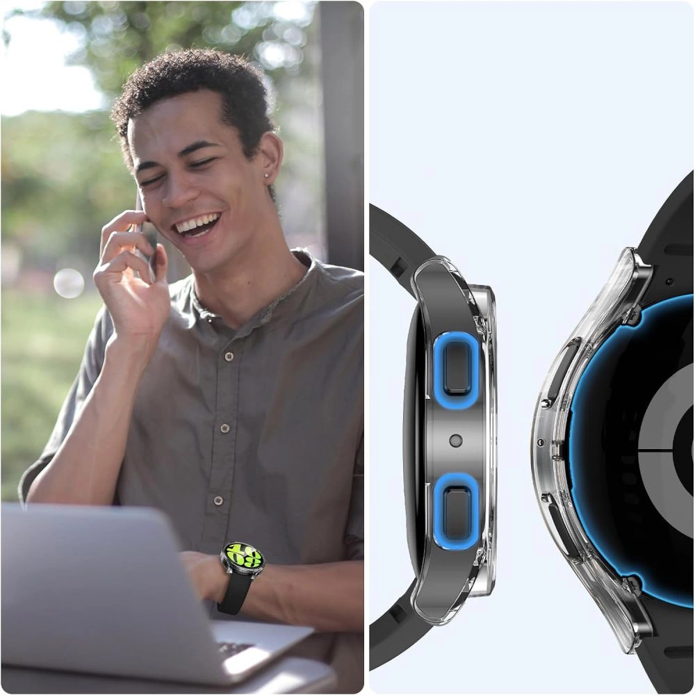 Tech-Protect Defense360 Case for Samsung Galaxy Watch 6 (40mm) - Transparenteng