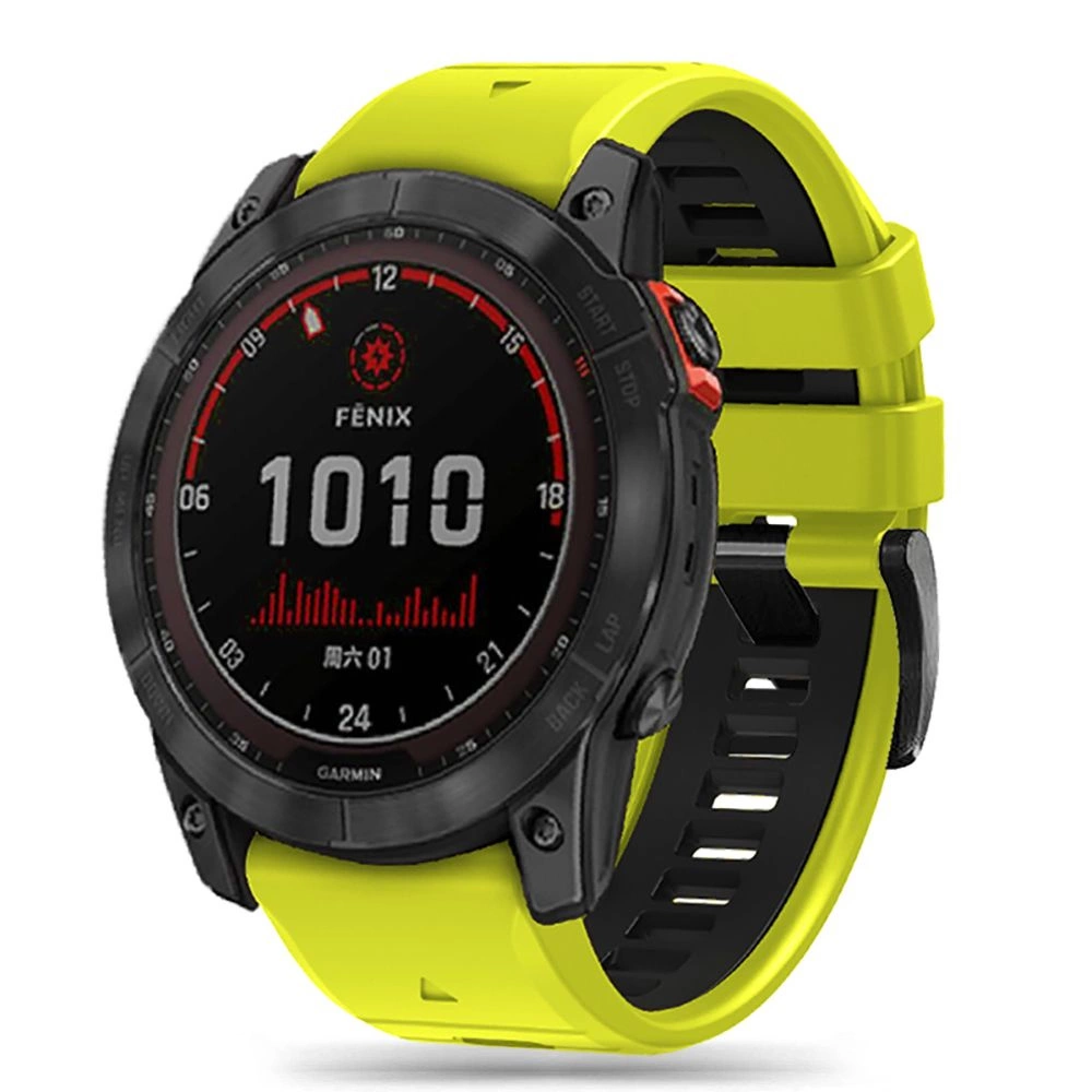 Tech-Protect IconBand Pro Strap for Garmin Fenix 3 / 5X / 3HR / 5X Plus / 6X / 6X Pro / 7X - Lime Blackeng