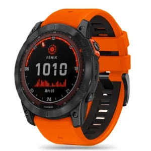Tech-Protect IconBand Pro Strap for Garmin Fenix 3 / 5X / 3HR / 5X Plus / 6X / 6X Pro / 7X - Orange-Blackeng