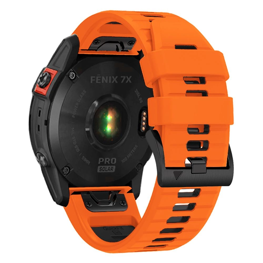 Tech-Protect IconBand Pro Strap for Garmin Fenix 3 / 5X / 3HR / 5X Plus / 6X / 6X Pro / 7X - Orange-Blackeng