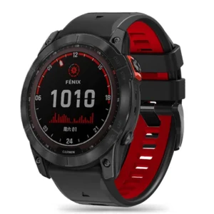 Tech-Protect IconBand Pro Strap for Garmin Fenix 3 / 5X / 3HR / 5X Plus / 6X / 6X Pro / 7X - Black/Redeng