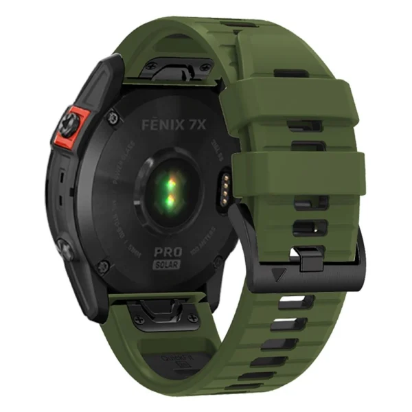 Tech-Protect IconBand Pro Strap for Garmin Fenix 3 / 5X / 3HR / 5X Plus / 6X / 6X Pro / 7X - Dark Green/Blackeng