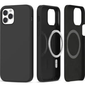 Tech-Protect Silicone MagSafe Case for iPhone 12 / 12 Pro - Blackeng