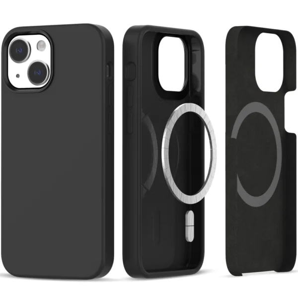 Tech-Protect Silicone MagSafe Case for iPhone 13 / 14 - Blackeng