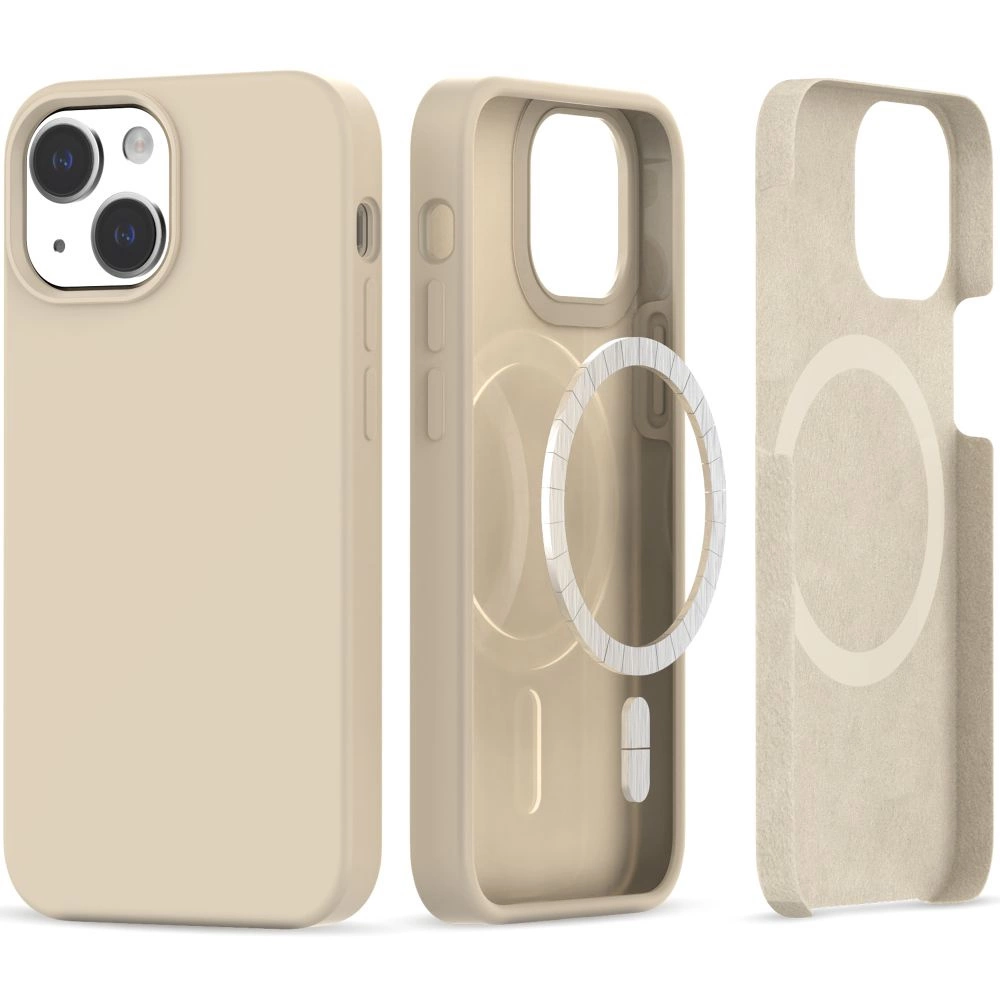 Tech-Protect Silicone MagSafe Case for iPhone 13 / 14 - Beigeeng