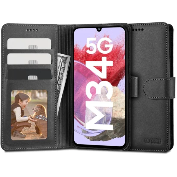 Tech-Protect Wallet Case for Samsung Galaxy M34 5G - Blackeng