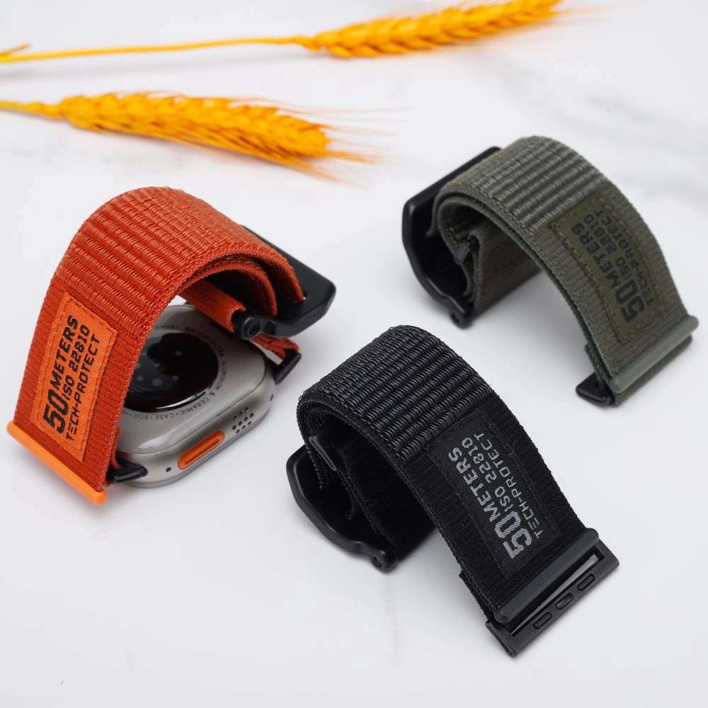 Tech-Protect Scout Strap for Apple Watch 4 / 5 / 6 / 7 / 8 / 9 / SE / Ultra 1 / 2 (42/44/45/49 mm) - Blackeng