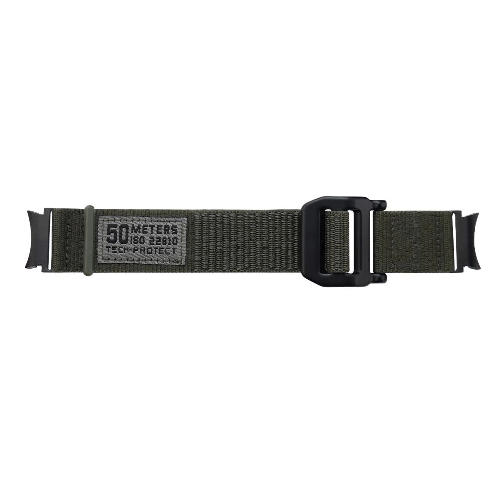 Tech-Protect Scout Strap for Samsung Galaxy Watch 4 / 5 / 5 Pro / 6 / 7 / FE - Dark Greeneng